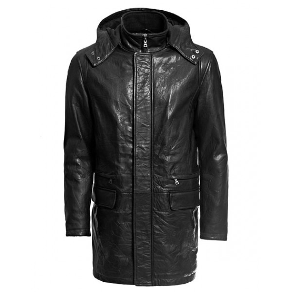 Men's Leather Winter Coat 